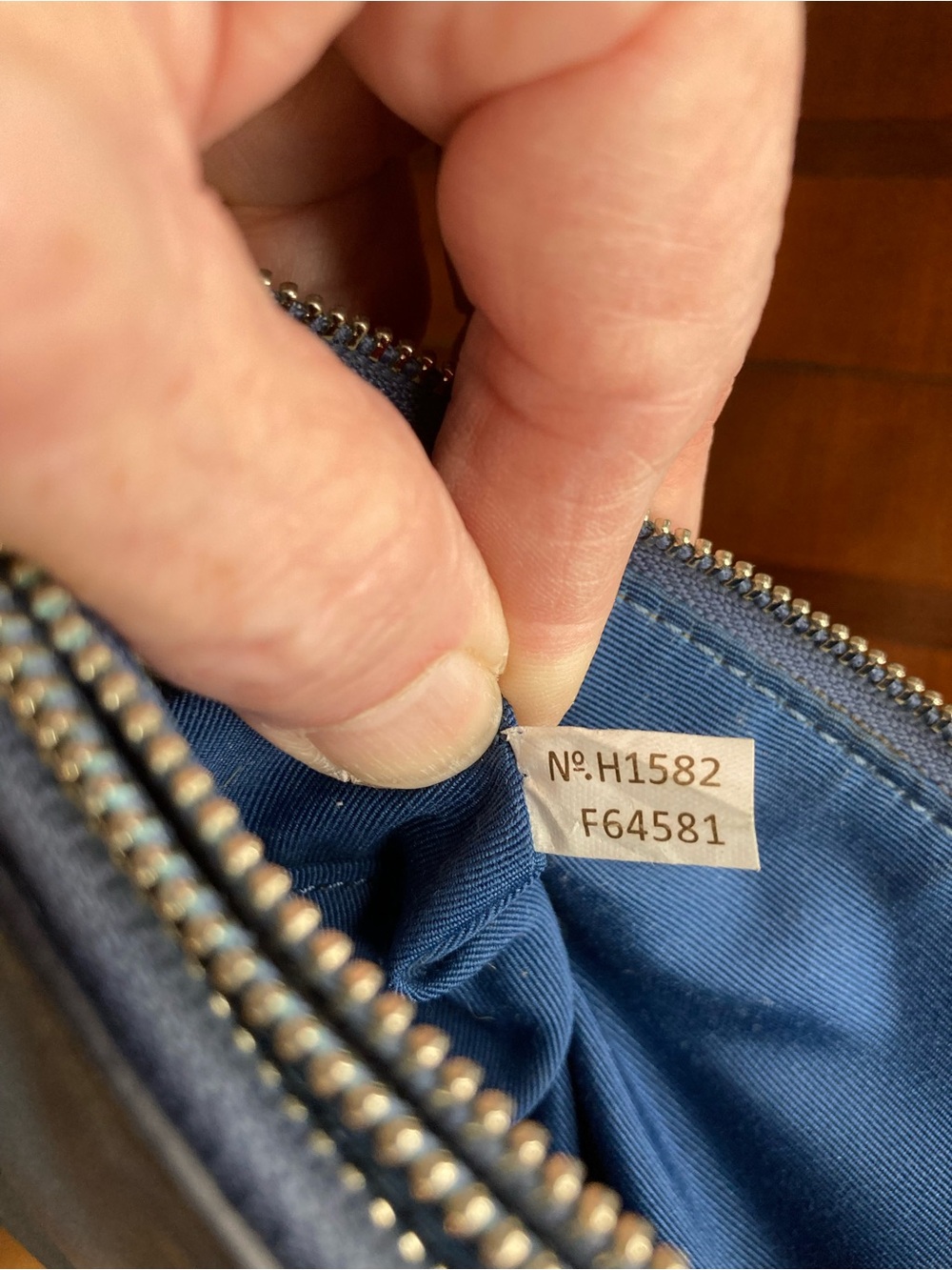 Coach Double L-Zip Teal Blue Full-Grain Leather Wristlet - Picture 16 of 16